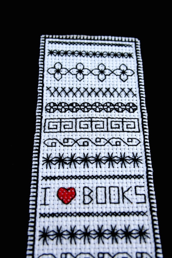 Blackwork bookmark